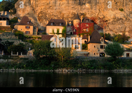 Frankreich, Dordogne, Perigord Noir, La Roque-Gageac, mit der Bezeichnung Les Plus Beaux Dörfer de France (The Most Beautiful Dörfer Stockfoto