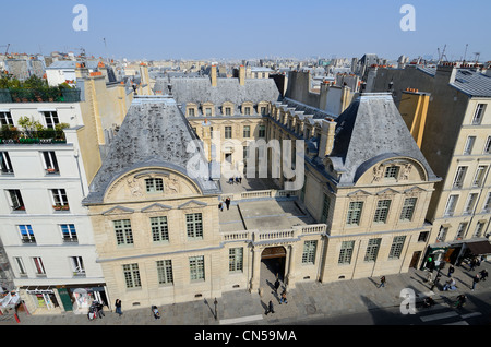 Frankreich, Paris, das Schloss von Sully Buit während des XVII Jahrhunderts im Marais-Viertel Stockfoto