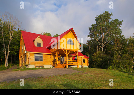 Kanada, Quebec Provinz Bas Saint Laurent, Saint Gabriel de Rimouski, das Domaine Valga, lodge Stockfoto