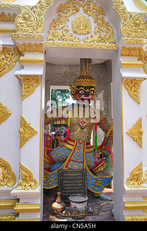 "Yaksha" mythische bewachen, Phra, die Doi Suthep, Chiang Mai, Provinz Chiang Mai, Thailand Stockfoto