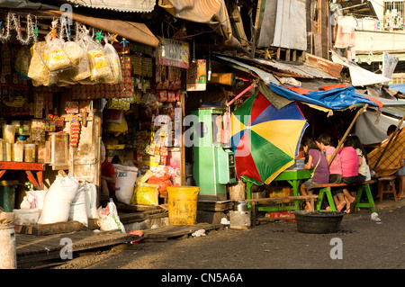 Straßenszene, Carbon Market, Zentrum von Cebu City Philippinen Stockfoto