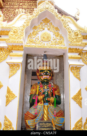 "Yaksha" mythische bewachen, Phra, die Doi Suthep, Chiang Mai, Provinz Chiang Mai, Thailand Stockfoto