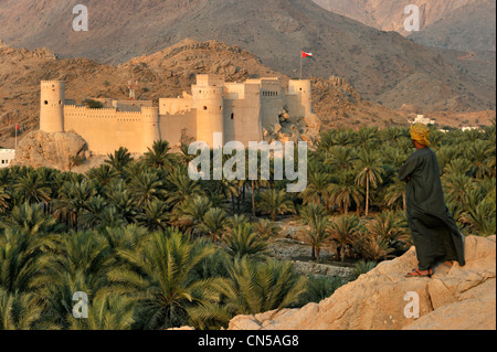 Sultanat von Oman, Al Batinah Region, Nakhal, das fort Stockfoto