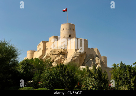 Sultanat von Oman, Al Batinah Region, Nakhal, das fort Stockfoto