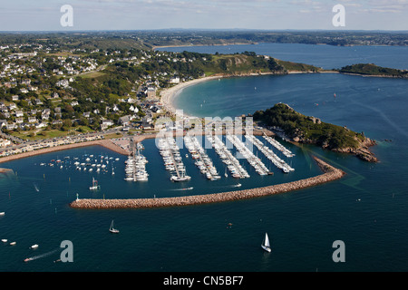 Frankreich, Côtes d ' Armor, Trebeurden, den Hafen (Luftbild) Stockfoto