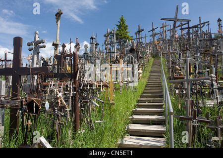 Litauen (Baltikum), Siauliai, Siauliai County, den Berg der Kreuze Stockfoto