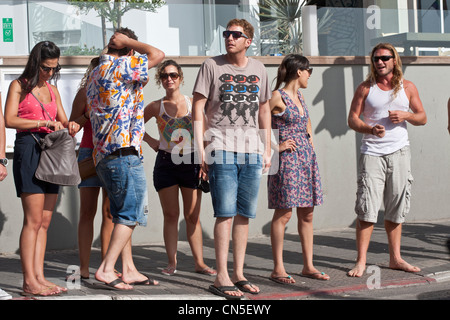 Israel, Tel Aviv, Meer, Zugang zu Gordon Beach Stockfoto