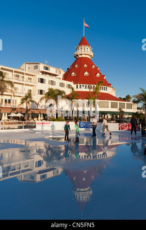 USA, California, San Diego, Hotel del Coronado an Weihnachten Stockfoto