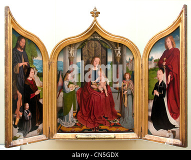Triptychon von Sedano Famillle von Gerard DAVID 1450-1523 belgischen Belgien Niederlande Niederlande Stockfoto