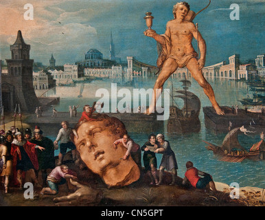 Der Koloss von Rhodos durch Louis de CAULLERY 1580 1621 Belgien belgische Stockfoto