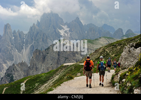 Italien, Trentino-Alto Adige, autonome Provinz Bozen, Dolomiten, Parco Regionale Dolomiti di Sesto (Natural Park Sexten Stockfoto