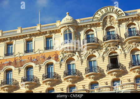 Fürstentum von Monaco, Monaco, Montecarlo, Société des Bains de Mer de Monaco Hotel Hermitage Stockfoto