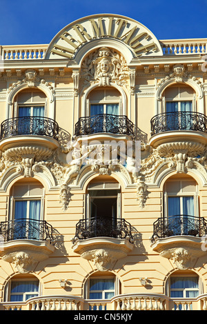 Fürstentum von Monaco, Monaco, Montecarlo, Société des Bains de Mer de Monaco Hotel Hermitage Stockfoto