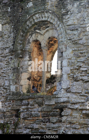 Zerstörten Constable Norman House in der Stadt Christchurch, Dorset, England Stockfoto