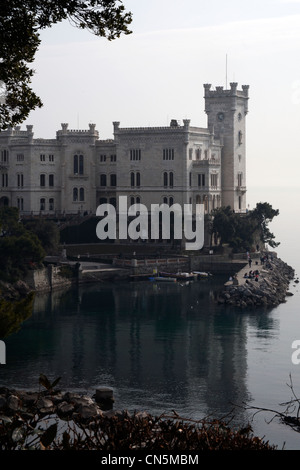 Castello di Miramare, Triest Stockfoto