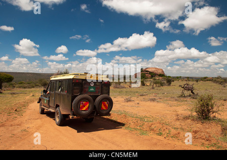 Kenia, Laikipia, Geländewagen Stockfoto
