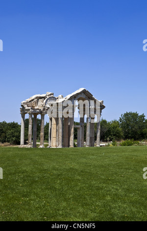 Türkei, Ägäis, Aphrodisias, der antiken Stadt, das Tetrapylon Stockfoto