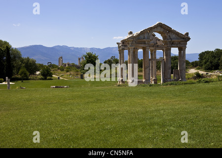 Türkei, Ägäis, Aphrodisias, der antiken Stadt, das Tetrapylon Stockfoto