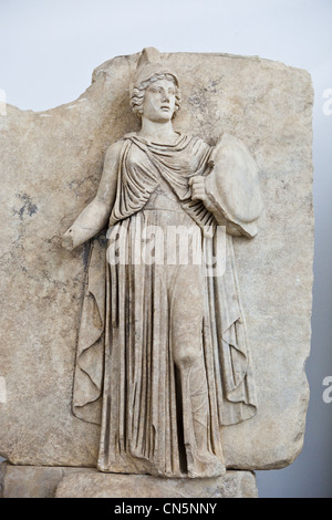 Türkei, Ägäis, Aphrodisias, der antiken Stadt, Museum, Sebasteion Reliefs Stockfoto