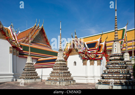 Thailand, Bangkok, Ko Ratanakosin Bezirk beherbergt die berühmtesten Sehenswürdigkeiten in Bangkok, Wat Pho ist die älteste und größte Tempel Stockfoto