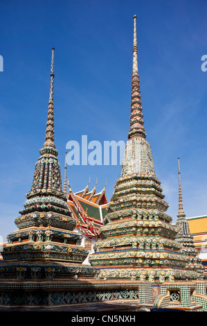 Thailand, Bangkok, Ko Ratanakosin Bezirk beherbergt die berühmtesten Sehenswürdigkeiten in Bangkok, Wat Pho ist die älteste und größte Tempel Stockfoto