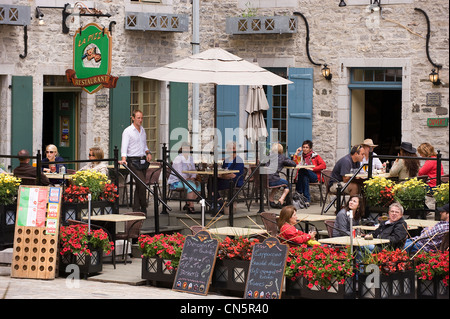 Kanada, Quebec Provinz, Stadt, Trois-Rivières, La Place Royale (Royal Square) Stockfoto