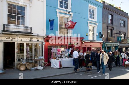 Portobello Road Market London Stockfoto