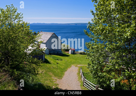 Kanada, Provinz Quebec, Gaspesie, Anse Blanchette in Forillon Nationalpark befindet sich entlang des St. Lawrence river Stockfoto