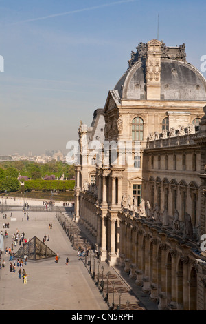 Frankreich, Paris, Esplanade und Musee du Louvre (Louvre-Museum) Stockfoto