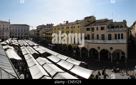 Europa-Italien-Veneto-Padua-Padova-Piazza Delle Erbe-Markt Stockfoto