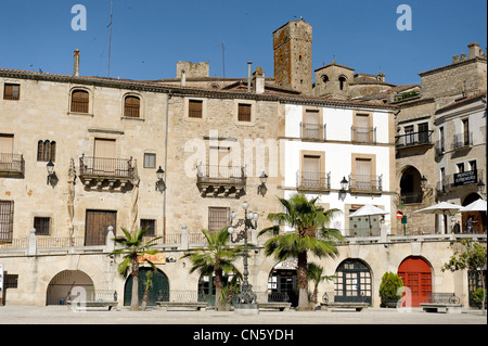 Spanien, Extremadura, Trujillo, Plaza Mayor Stockfoto