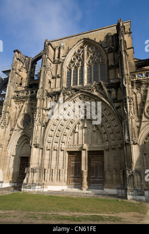 Frankreich, Isere, St Antoine l ' Abbaye, mit der Bezeichnung Les Plus Beaux Dörfer de France (The Most Beautiful Dörfer Frankreichs), Fassade Stockfoto