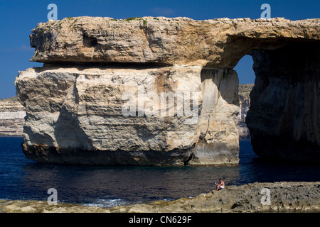 Malta, Insel Gozo, Dwejra Bay, Azure Window Stockfoto