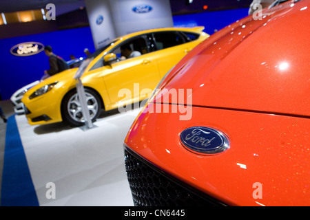 Ford Focus auf der Auto Show 2012 Washington. Stockfoto