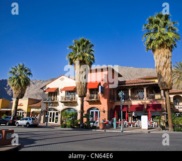 Die Innenstadt von Palm Springs, Kalifornien auf Indian Canyon Drive Stockfoto