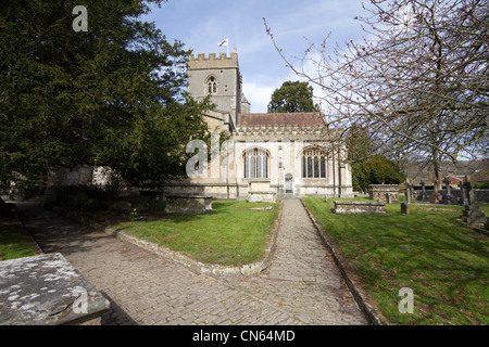 die Klosterkirche Pfarrkirche Warminster Wiltshire England uk gb Stockfoto