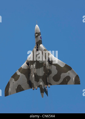 Avro Vulcan XH558 - The Spirit of Great Britain - in den Himmel zu erreichen Stockfoto