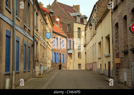 Rue Eugene Stubbs, Ardres, Pas-De-Calais, Frankreich Stockfoto