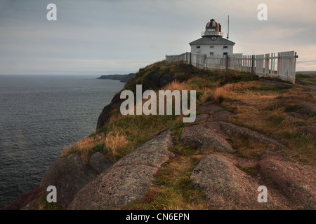 Foto von der alten Cape Spear Lighthouse, Newfoundland, Kanada Stockfoto