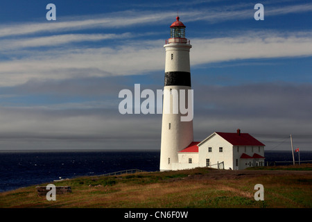 Foto von Punkt Amour Leuchtturm am späten Nachmittag, Labrador, Kanada Stockfoto