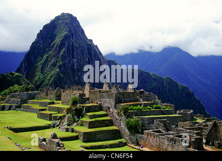 Machu Picchu Ruinen der Inka-Zitadelle in Peru, Südamerika Stockfoto