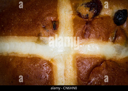 Hot Cross Buns am Karfreitag Stockfoto