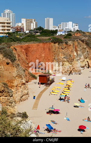 Praia da Rocha in der Nähe von Portimao an der Algarve in Portugal Stockfoto