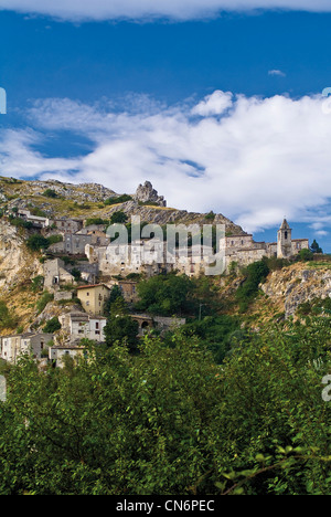 Europa Italien Abruzzen Gran Sasso Monti della Laga Nationalpark Provinz Pescara Corvara Ansicht Stockfoto