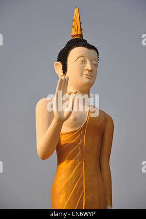 Buddhistische Statue bei Pha, die Luang, Ban Nongbone, Vientiane, Präfektur Vientiane, Laos Stockfoto