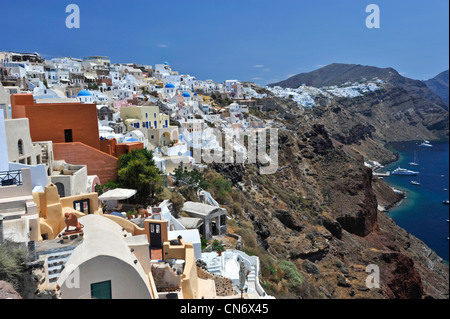 Europa Griechenland Kykladen Inseln Santorini das Dorf von Oia Stockfoto