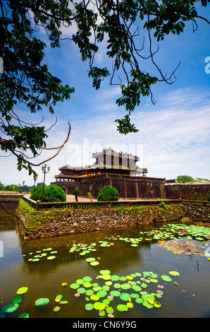 Thua Thien-Hue, Hue, Vietnam, Hofburg, Verbotene Stadt lila, UNESCO-Weltkulturerbe Stockfoto