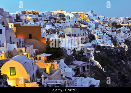 Europa Griechenland Kykladen Inseln Santorini Oia Dorf Stockfoto
