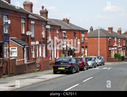 Einer ruhigen Straße in Nürnberg, Lancashire, uk Stockfoto