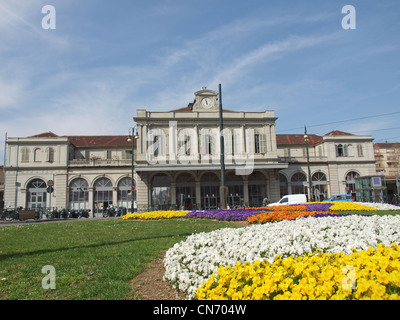 Alten Porta Susa Railway Station, Piazza XVIII Dicembre, Turin, Italien Stockfoto